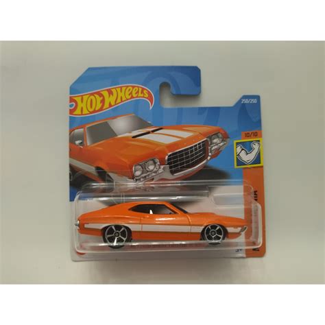 FORD GRAN TORINO SPORT 1972 ORANGE 10 10 MUSCLEMANIA 1 64 HOT WHEELS