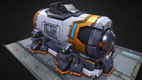 Scifi Power Generator D Model By Hansolocambo F Bf Sketchfab