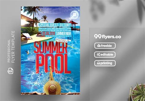 Pool Party Psd Flyer Template 99flyers Hot Sex Picture