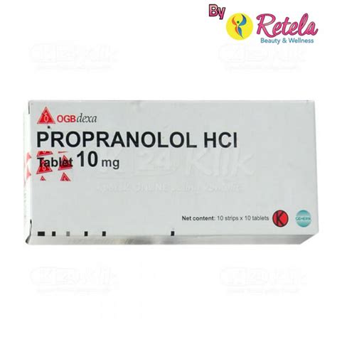 Jual Propranolol Mg Strip Tablet Gen Dexa Shopee Indonesia