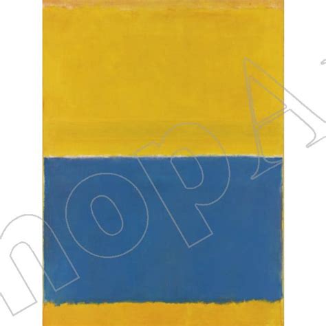 Rothko Untitled Yellow And Blue Stampa Fine Art Su Tela Poster