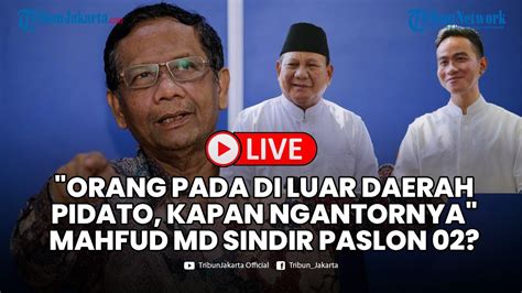 Mahfud MD Sindir Prabowo Gibran Sibuk Kampanye Ke Luar Kota Kapan