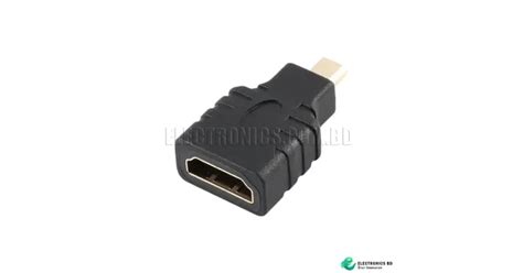 Micro Hdmi Male To Hdmi Female Adapter Type D To A Hdmi Connector