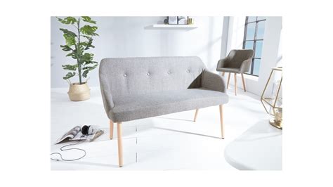 Banc Design Scandinavia Meisterst Ck Cm H Tre Gris Clair Avec