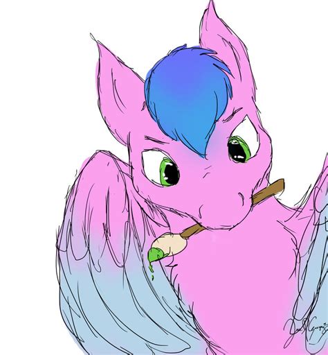 Pink Pegasus [Sketch Request] by ChocolateQuill on DeviantArt