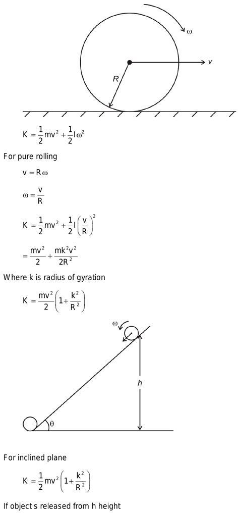 Rotational Kinetic Energy Equation