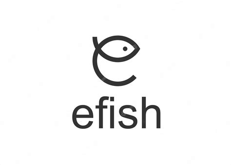 Premium Vector | E fish logo design vector illustration