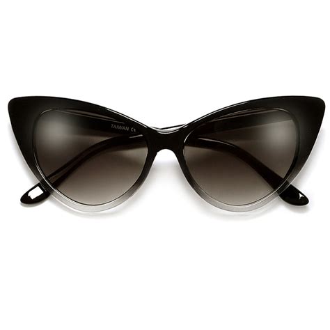 Designer Inspired Super Cat Eye Mod Fashion Sunglasses