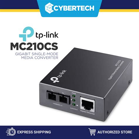 Cybertech Tp Link Mc Cs Gigabit Single Mode Media Converter Shopee