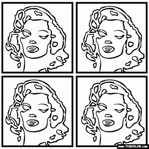 Andy Warhol Coloring Pages Free Printable Pages Featuring Iconic Pop