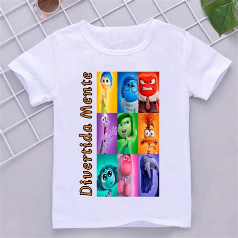 Camiseta camisa blusa infantil filme divertidamente vários modelos e