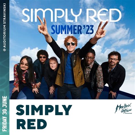 Montreux Jazz Festival Announced Simply Red