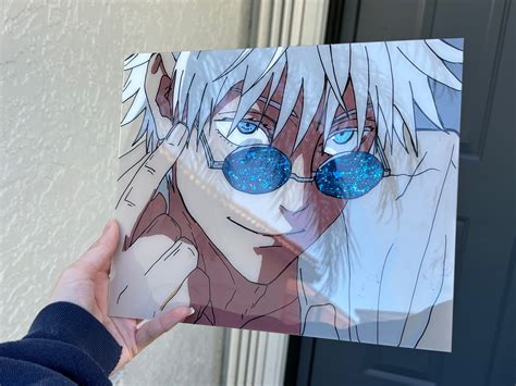 Custom Anime Glass Painting Acrylic Glass 5 X 7 8 X 8 8 X 10 8 5 X 11 11 X 14 12 X 12 Etsy