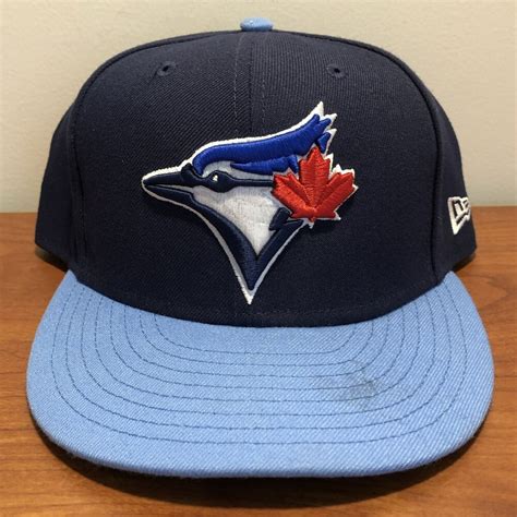 Toronto Blue Jays Hat Baseball Cap Fitted 7 5/8 New Era Blue Vintage ...