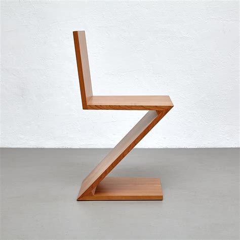 Gerrit Thomas Rietveld Zig Zag Chair By Cassina For Sale At 1stdibs