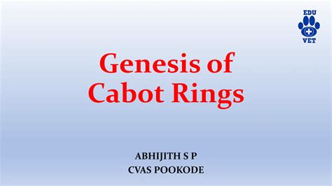 Genesis of Cabot Rings in Blood Abnormalities.pptx