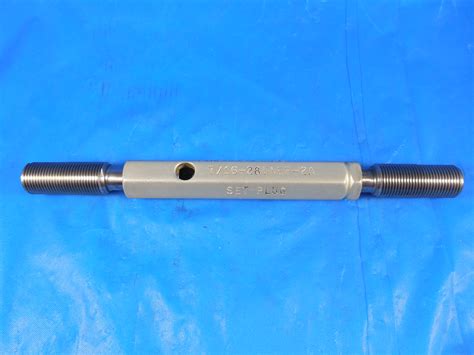 7 16 28 UNEF 2A SET THREAD PLUG GAGE 4375 GO NO GO P D S 4132