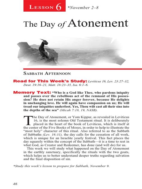 The Day Of Atonement Pdf Book Of Leviticus Sin