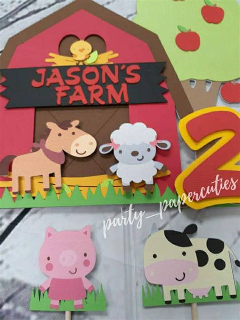 Farm Theme Birthday Banner farm animals birthday banner farm | Etsy