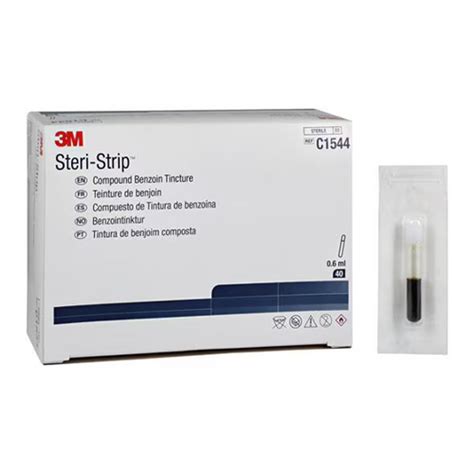 3m™ Steri Strip™ Compound Benzoin Tincture 23 Cc Vial 066 Ml 40eabox