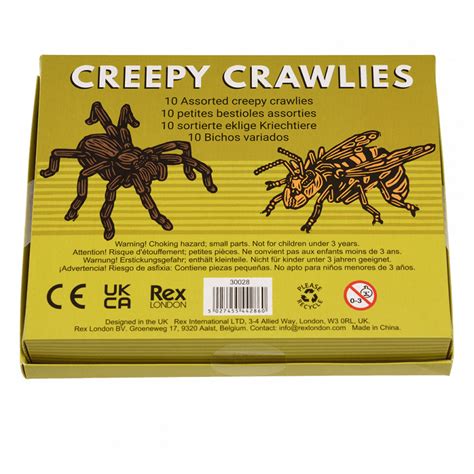 ﻿assorted Creepy Crawlies Box Of 10 ﻿rex London