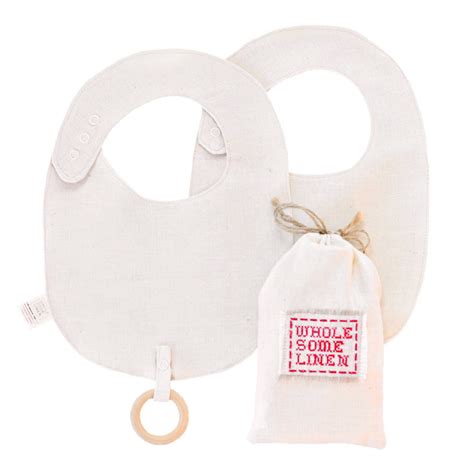 Waxed Linen Baby Bibs Wholesome Linen