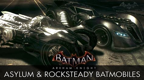 Batman Arkham Knight Arkham Asylum And Rocksteady Batmobile Skins