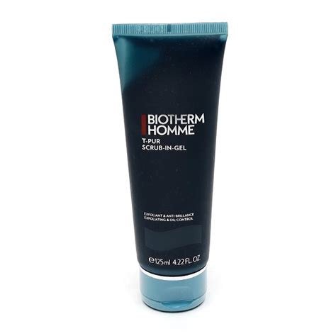 Biotherm Homme T Pur Gommage Scrub In Gel Exfoliant Et Anti Brillance