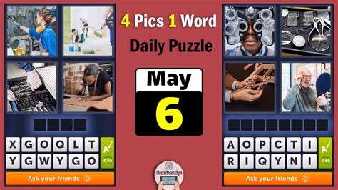 4 Pics 1 Word June 6 2023 Daily Puzzle Answer Game Solver