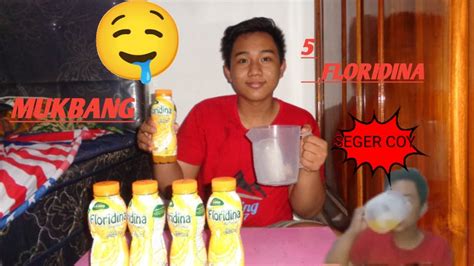 MUKBANG MINUMAN DINGIN 5 BOTOL FLORIDINA ORANGE Rifqi Rizantha YouTube