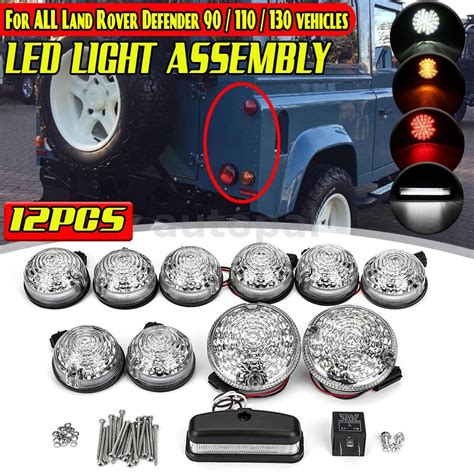 LAND ROVER DEFENDER LED WIPAC DELUXE CLEAR UPGRADE LAMP LIGHT KIT