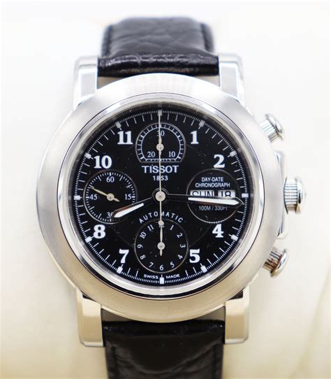 Mens Tissot Automatic Chronograph Watch Model T166266 Valjoux 7750