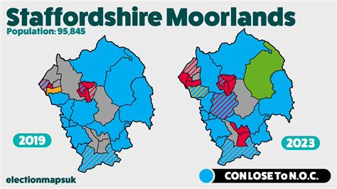 Election Maps UK On Twitter Staffordshire Moorlands Result LE2023