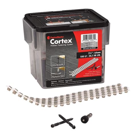 Fastenmaster Collated Cortex Hidden Fastening System For Trex Enhance 2 12 Inch Cortex Screws