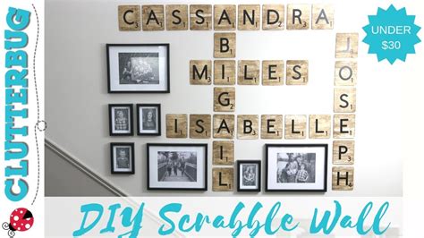 DAANIS: Diy Family Scrabble Wall Art