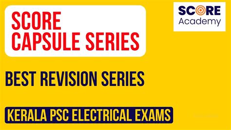 KSEB Sub Engineer Electrical Capsule Revision KSEB Assistant