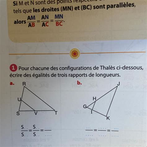 Pour Chacune Des Configurations De Thal S Ci Dessous Crire Des