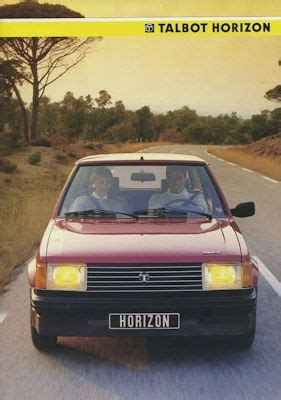 Motor Lit De Talbot Horizon Prospekt 1985