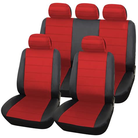 Urban Style 9pc Leather Look Car Seat Cover Set Uk