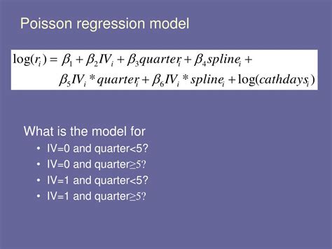 Ppt Lecture 21 Poisson Regression Log Linear Regression Powerpoint