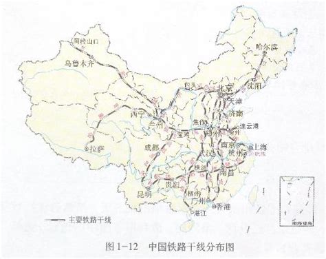 地理铁路线三横五纵图 千图网