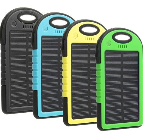 Pack 2 Bateria Externa Portatil Solar 20000 Mah Linterna Led Mercado