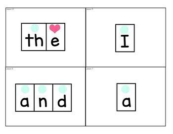 Heart Word Irregular Word Wall Cards UFLI Aligned Orthographic