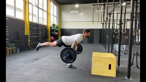 Single Leg Rdl To Power Snatch On Box Youtube