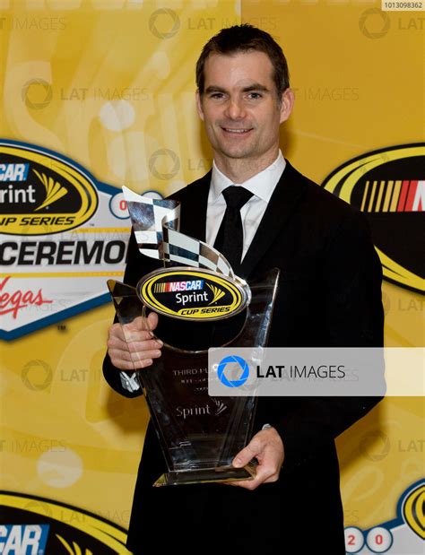 1 4 December 2009 Las Vegas Nevada USA Jeff Gordon with trophy Â