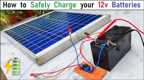 Charge 12 Volt Battery With Solar Panel