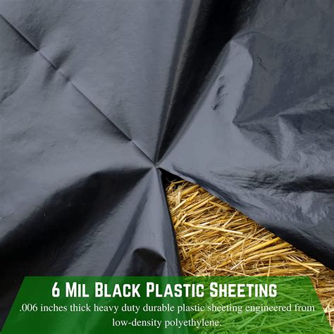 Buy Farm Plastic Supply Black Plastic Sheeting 6 Mil 6 X 100