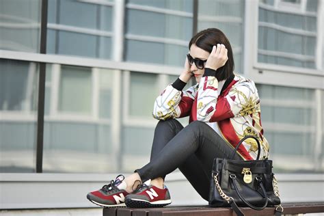 BUTY NEW BALANCE I BOMBER JACKET - STYLIZACJA - Shiny Syl blog