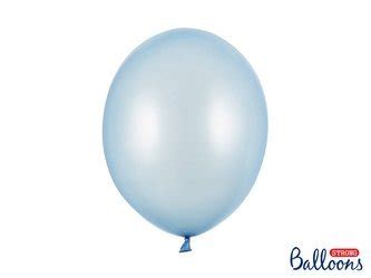 Balony Strong Metaliczne Jasno Niebieskie 30cm 10 Szt Balony