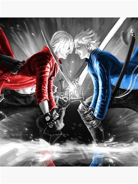 "Dante Vs Vergil" Poster by aprilo44 | Redbubble